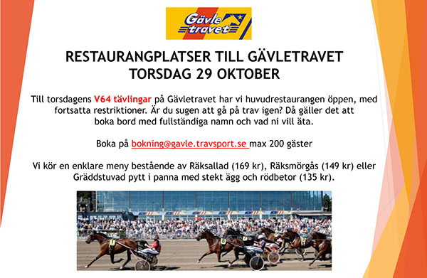 Gävletravet V64