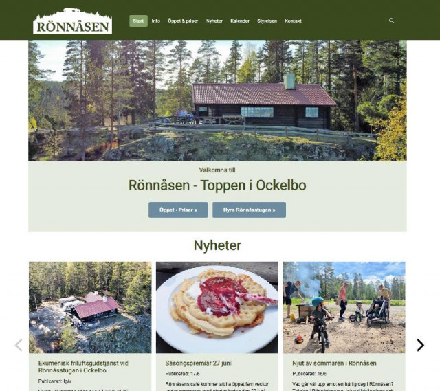 Ny hemsida till Rönnåsen - Toppen i Ockelbo