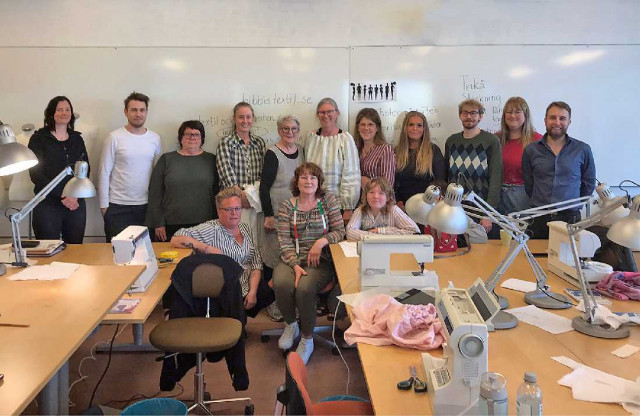 Lyckad introduktionskurs för sömnad med Textil Design Skolan i Storvik.