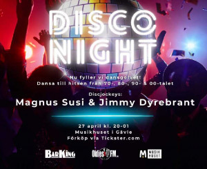 Disco Night på Musikhuset i Gävle